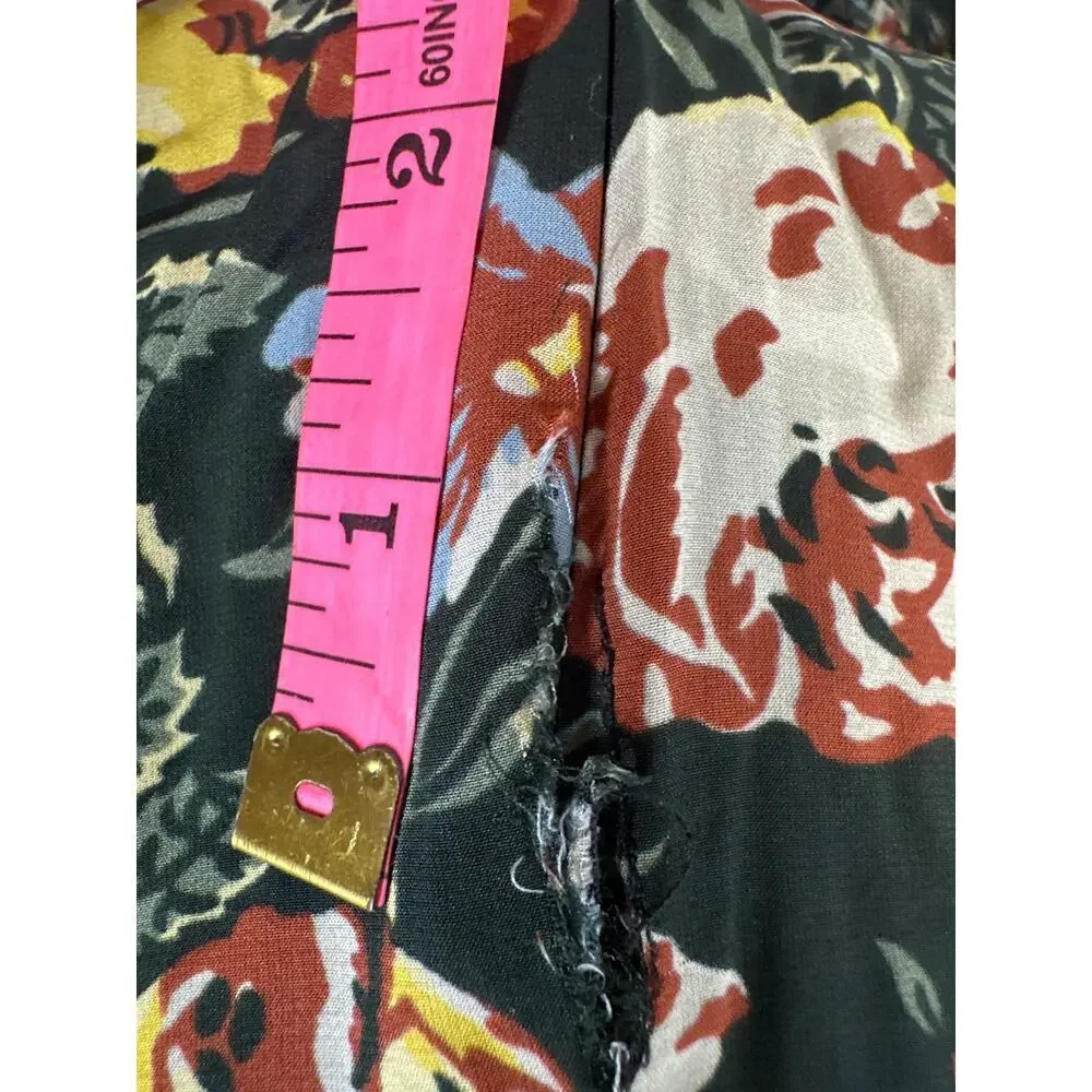Rhode Lulani Dress Floral Print Short Sleeve Midi A-Line Blossoming Canopy 6